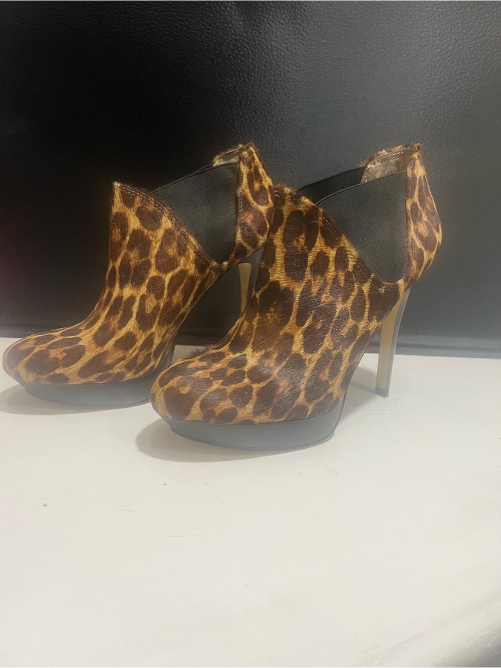 INC Leopard Booties - Picture 2 of 4